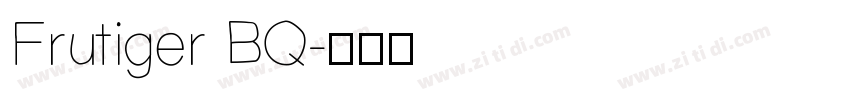 Frutiger BQ字体转换